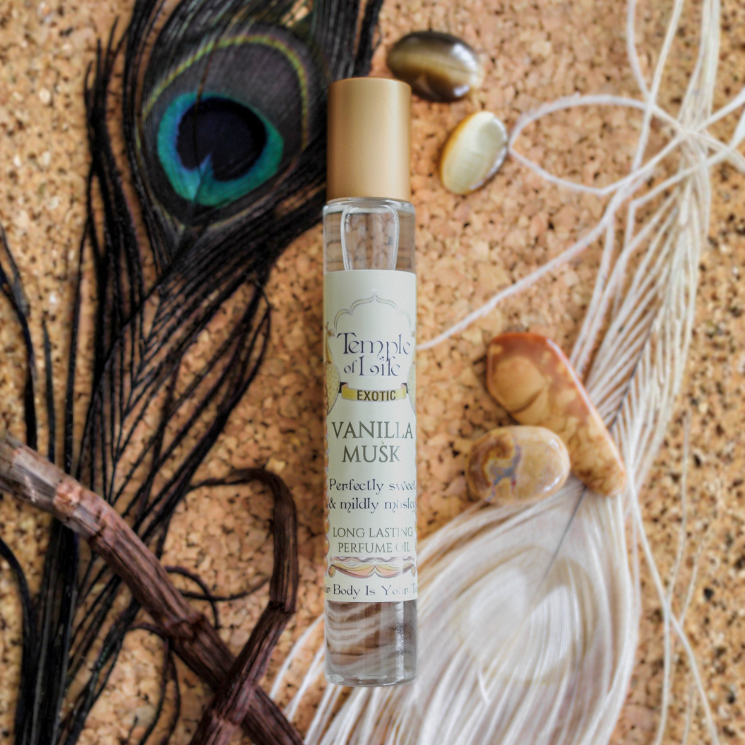Golden Vanilla Musk | Exotic Perfume Oil Rollerball